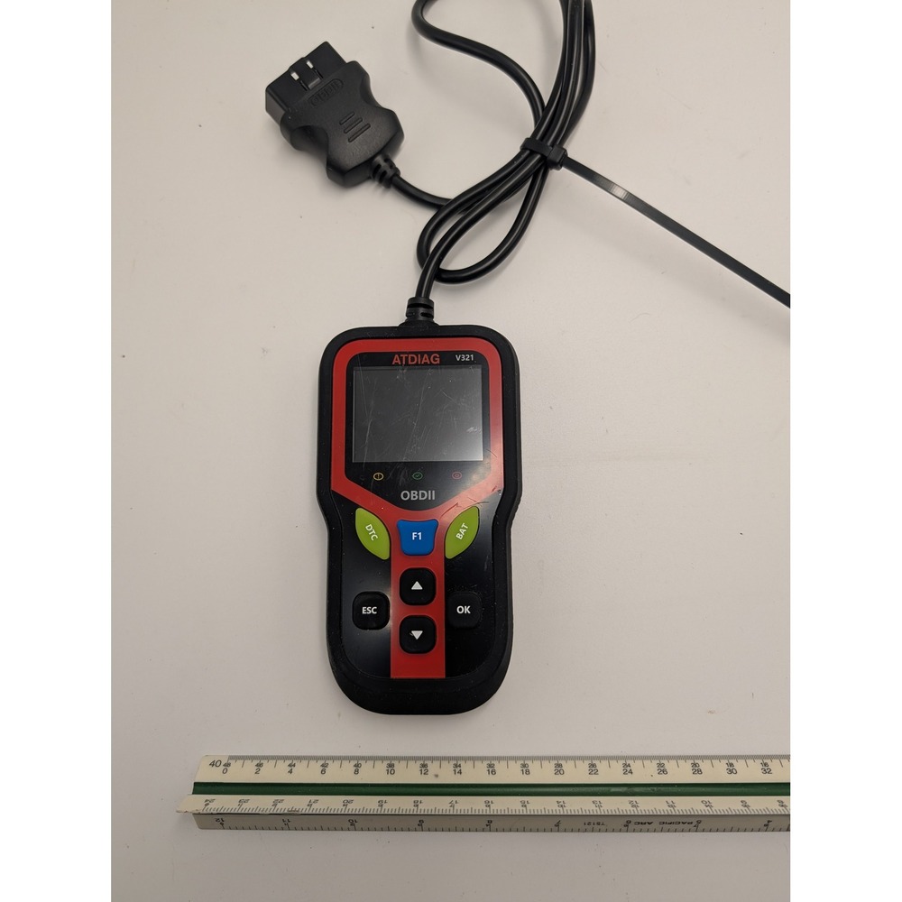 ATDIAG V321 OBDII Automotive Fault Diagnosis Tool Car Code Reader Scanner Black - Picture 2 of 4